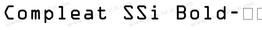 Compleat SSi Bold字体转换